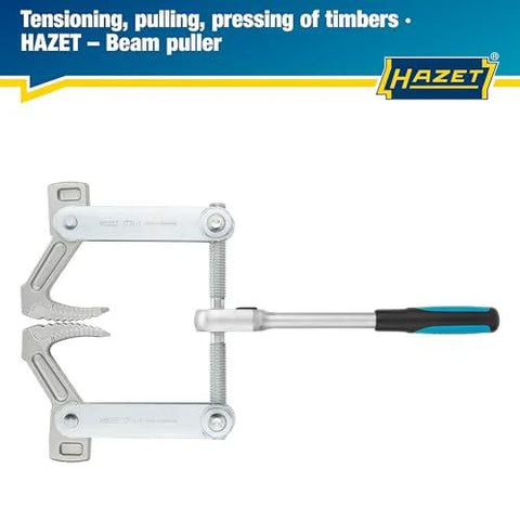 Hazet beam puller 1774-1, steel screw clamp with blue/black handle