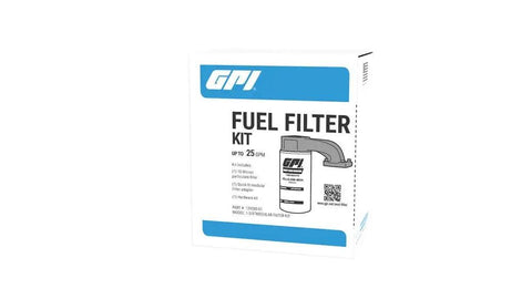 Box of Quick-Fit Filter Adapter Kit For Up To 25 GPM Fuel Transfer Pumps With A 10 Micron Particulate Filter and Modular Hardware.