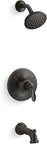 Oil Rubbed Bronze BELLERA 1H Faucet Trim Kit FCT Trim with showerhead, control handle, and tub spout in durable finish