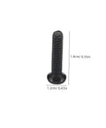 Top Tier Mini Screw Assortment Kit With 18 Assorted Sizes High Hardness Carbon Steel Black Fasteners, 1.4cm black machine screw.