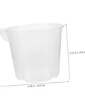 4 Pack Self Watering Flower Pots With Automatic Water Absorbing Design Easy Maintenance Planters For Healthy Plants Ideal Indoor Garden Pots For Home Office Or Apartment Decor transparent plastic planter 7.27 in x 6.48 in