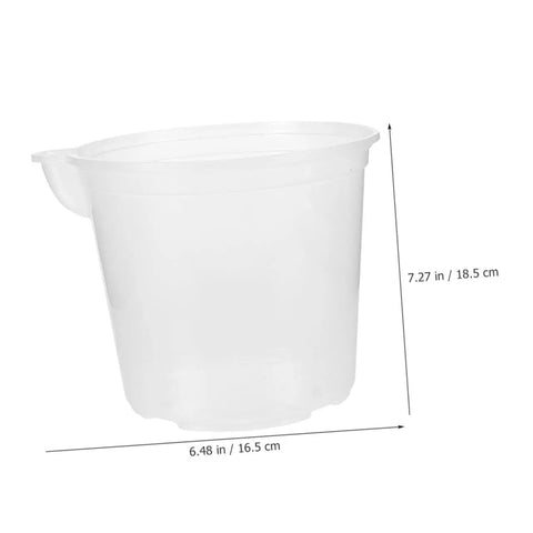 4 Pack Self Watering Flower Pots With Automatic Water Absorbing Design Easy Maintenance Planters For Healthy Plants Ideal Indoor Garden Pots For Home Office Or Apartment Decor transparent plastic planter 7.27 in x 6.48 in