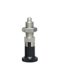 Rock Solid Self Locking Plunger Pin With Fine Thread Indexing Positioning Knob And Alignment Dowel for heavy duty use.
