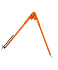 Rock Solid Carpenter Scribing Divider And Adjustable Woodworking Measuring Tool Featuring Large Diameter Locking Compass, orange metal tool
