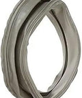 Door Bellow Boot Replacement For Washing Machine Fits WPW10111435 VP And Related Models, gray rubber seal in oval shape.