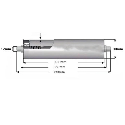 Conveyor Roller Replacement Heavy Duty Stainless Steel Gravity Transmission With Galvanized End For Industrial Conveyor Systems