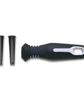 Ergonomic Rubber File Handle With Interchangeable Cushion Inserts Fits Most Files Four And One Half Inch Length Comfy Rubber Grip