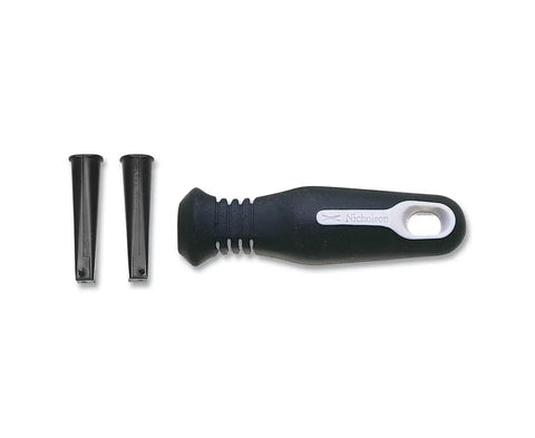 Ergonomic Rubber File Handle With Interchangeable Cushion Inserts Fits Most Files Four And One Half Inch Length Comfy Rubber Grip