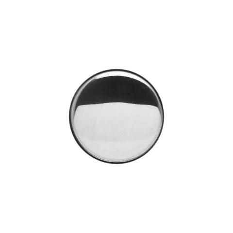 Top view of Two Hole Chrome Pop Up Stopper For Universal Sink Drain With O Ring Seal And Easy Install No Hassle Fits Most Pop Up Drain Units
