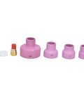 Pro Grade TIG Gas Lens Kit For WP9 WP20 WP25 Torch with ceramic nozzles 12, 14, 16, 24 and copper electrode holder