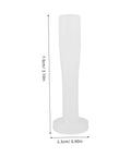 Plastic Espresso Tamper For Home And Commercial Coffee Making No Frills Durable Press Tool For Bars And Home Brewers Easy To Maintain Portable Great For Espresso Shots And Cafe Supplies, shown in white with size dimensions.