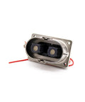 Heavy Duty High Voltage Safety Lock Connector 2 Pin Plug And Socket 125 Amp Rated right angle metal housing with wiring.