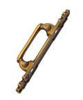 European Style Barn Door Handle Antique Metal Pull For Sliding Doors And Cabinets And Cupboards, Durable Alloy Construction, Side View
