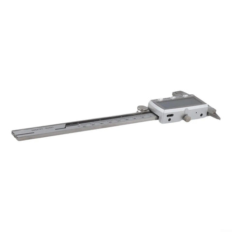 Rechargeable Vernier Digital Caliper with LCD display, stainless steel body for precise measurement, 0.01mm accuracy.