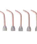 Pro High Heat Gas Torch For Metal Melting And Jewelry Crafting Perfect For Gold Silver Welding Brazing Cutting With Precise Flame Control For Goldsmiths and Fine Craft Supplies - set of five copper tips for gas torch.
