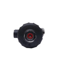 Front view of DN15 One Half Inch Pneumatic Angle Seat Valve For Steam Systems, Air Actuated, with black cap showing threading detail.
