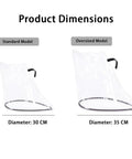 Premium EV Charger Port Cover For BMW 330e And BMW 330e Touring dimensions comparison, showing 30cm and 35cm sizes.