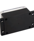 IP65 Waterproof Junction Box Outdoor Enclosure, Clear Cover Project Box Made From ABS PC Plastic, Rugged Weatherproof Electrical Project Case With Fixed Ear Mount, Outdoor Ready 100 x 68 x 50 mm, front view