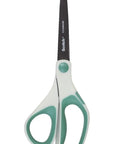 Single Ultra Edge Titanium Fused Scissors 8 Inch from 3 Pack showing sharp black blades and green comfort grip handles for crafting use