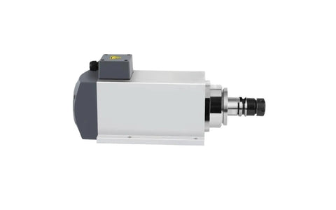 Bulletproof Heavy Duty Servo Spindle Motor With Constant Torque Flange Mount And Water Cooled System For Quiet Machine Tool Work featuring smooth shaft transmission.