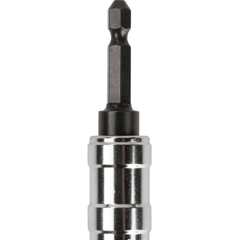 Flexible Impact Bit Holder 12 Inch Built For High Torque Driving Reaches Deep In Tight Spots With Beefy Steel Magnetic Quick Change Design