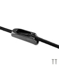 8 Pcs Black Nylon Rope Cleats Self Locking Boat Cleats For Tensioning Ropes 4mm Cord 3mm Bolt Fit installed on rope