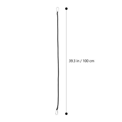 One Meter Motorcycle Luggage Strap Bungee Cord With Carabiner Hooks Built Tough Elastic Band For Quick Hauls Strong Rebound And Thickened Polyester