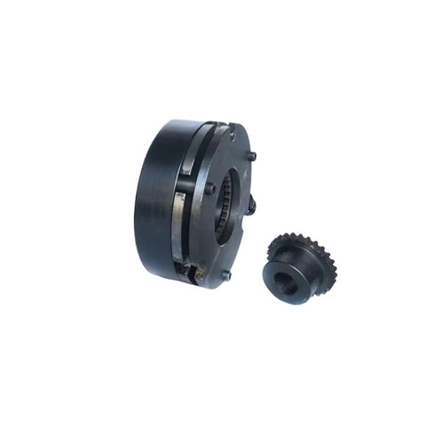 Electromagnetic brake assembly DHD2-50 with gear hub, two components shown