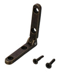 Miniature Cabinet Drawer Hinges 12 Pack 1.18 Inch 90 Degree Bronze Zinc Alloy Jewelry Box Chest Hinge with screws