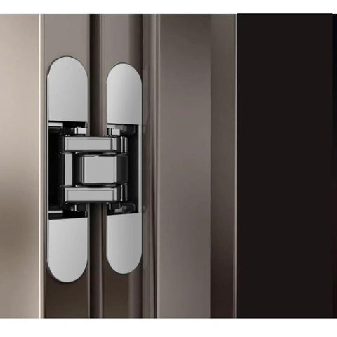 Three Dimensional Invisible Door Hinge For Wooden Doors Hidden Hinge For Foldable Blind Doors Cross 180 Degree Inside And Outside Opening Easy Install One Piece