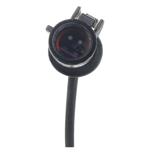 Close-up view of a two-pin connector from the Two Piece Front Wheel Bearing And Hub Assembly Set for automotive use.
