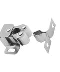 No Screw Install Needed For This Cool Spring Loaded Roller Catch Latch Set made of stainless steel for cabinet and boat doors.