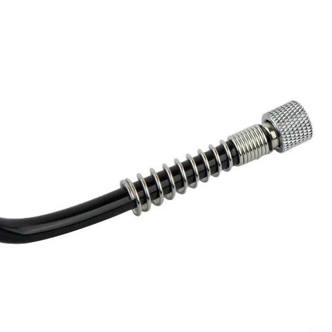 Kickass Flexible PU Coil Hose Built For Pro Airbrush Sessions With No Sweat Leak Resistant Connectors And Secure Clamps For Super Smooth Air Flow On Cool Jobs Without Drips Keeping Gear In Prime Daily, 3m black coil hose with metal connector