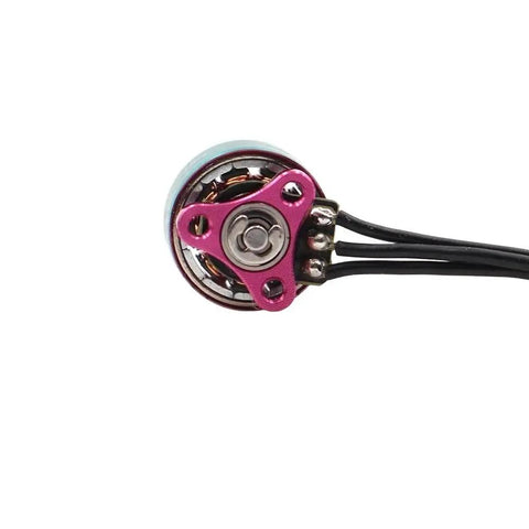 Close-up of 27000KV FPV Brushless Motor For 1S LiPo Tiny Indoor Drones Ultra Light 1.85g 9.6x9.6mm 9N12P Dual Bearing Fits 1.2 Inch Propellers