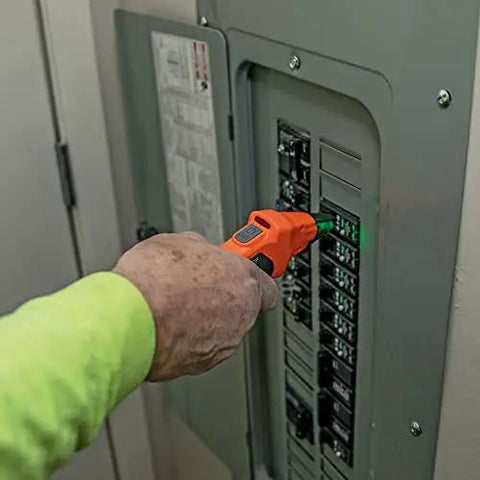 Using All In One Electrical Tester Kit With Circuit Breaker Finder on breaker panel for quick safe home electrical testing