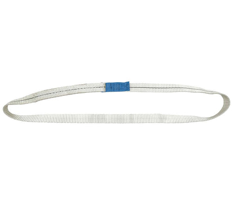 10 Pack White Polyester Endless Round Sling One Inch By Four And A Half Feet For Lifting And Recovery With 2200 Lbs Vertical Capacity