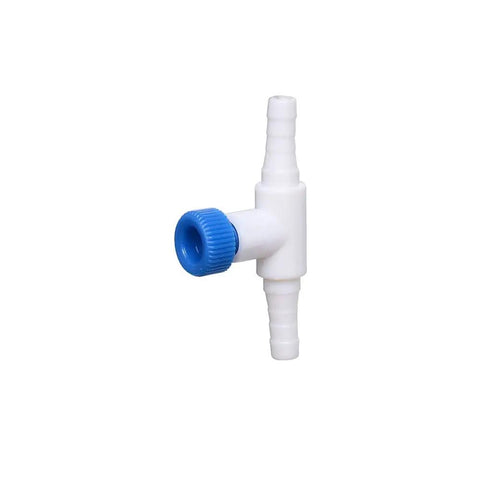 Easy Install No Fuss Aquarium Air Flow Control Valve Single Way Regulator For 3/16 Inch ID Tubing, 12 Pack White And Blue