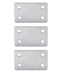 Heavy Duty Stainless Steel Corner Brackets For Furniture Repair, L Shape Mending Plates With Four Pre Drilled Holes, 3 Pack