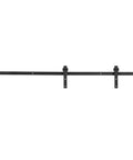 Heavy Duty Dual Deck Sliding Barn Door Kit With Silent Rollers And Track System For Interior Doors In Carbon Steel Construction