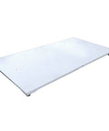 Built Like A Tank 48 By 96 Inch Industrial Floor Scale showing a sturdy white platform for weighing heavy loads.