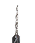 Heavy Duty Countersink Drill Bit With 9/64 Inch Tip For Number 6 Wood Screws showing twisted metal design and hex shank.