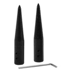 Two-Piece One Half Inch Tapered Spindle Motor Arbor Adapter For Bench Grinder Polisher Buffing Arbor Left And Right With Removal Wrench