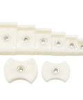 Watch Press Set With 8 Dies For Square 20-45mm And Shield 37-45mm Cases, visible dies in white material