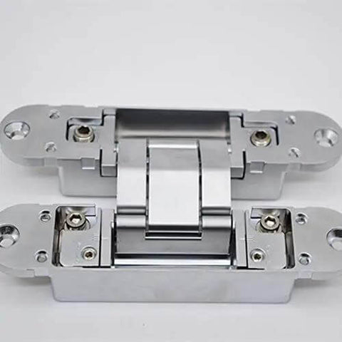 Premium Zinc Alloy Hidden Three Dimensional Adjustable Door Hinge for cabinets and closets, ultra durable with smooth 3D movement