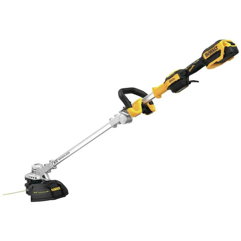 20V Max String Trimmer Kit with 5Ah Battery and QuickLoad Spool, foldable design, 14-inch cutting swath, front view