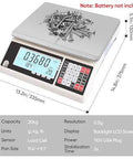 Go To High Precision 30 Kg Digital Counting Scale With 0.5 g Readout For Parts And Coins, supports g Kg Lb, LCD display shown