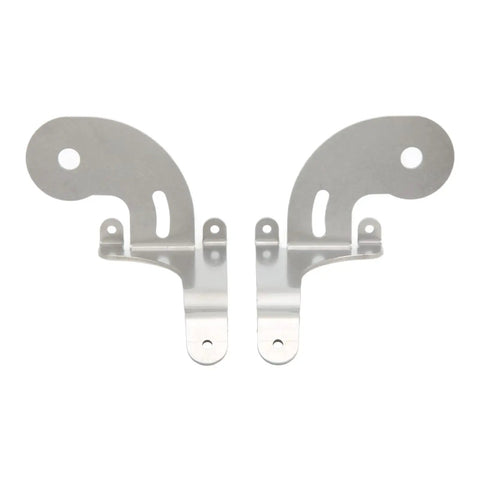 Left And Right Adjustable Stainless Steel Chrome Fog Light Mounting Brackets For Mini R50 R52 R53 2001 To 2006 Replacement Predrilled 2 Pack