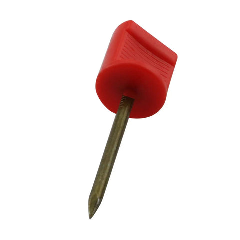 Single nail from the Red Archery Target Face Pins 10 Pack Manganese Steel Nails For Target Boards And Foam Darts Quick Easy Install Reusable