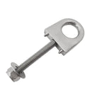 Marine Bow Eye Tow Lines Or Boat Trailer Winch Hook 316 Stainless Steel 3 Inch Shank 1 Inch Eye Bolt displayed at an angle