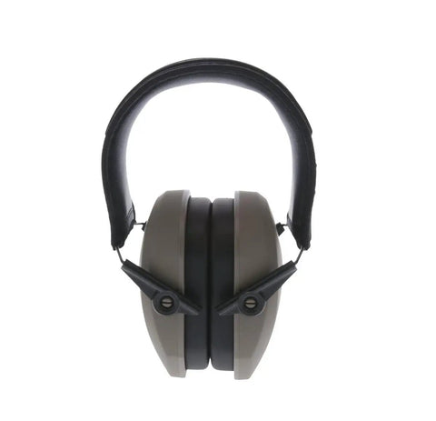 Razor Slim Passive Earmuffs For Youth And Women Shooters Ultra Low Profile Earcups Compact Lightweight Foldable And Adjustable Hearing Protection In Flat Dark Earth